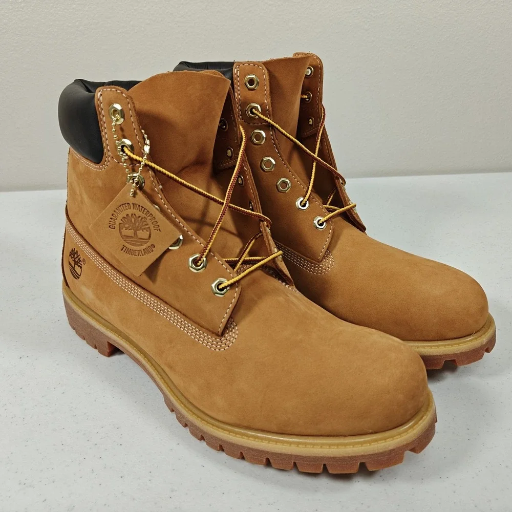 NEW Timberland Premium 6 Inch Boot Wheat Men's Size 13 WIDE Nubuck Waterproof
